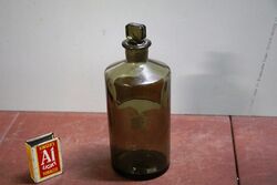 Vintage Smoke Green Aqua Menth Pip Bottle