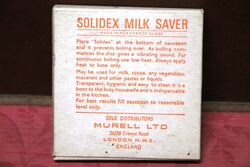 Vintage Solidex Milk Saver in Original Box