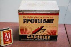 Vintage Spotlight Lighter Fuel Capsules Tin by ShellMex