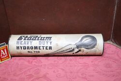 Vintage Stadium Heavy Duty Hydrometer in Original Cylinder