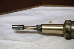 Vintage Steel + Brass Tecalemit Screw Top Auto Grease Gun Dispenser