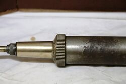 Vintage Steel + Brass Tecalemit Screw Top Auto Grease Gun Dispenser
