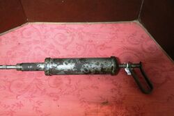 Vintage Steel Pump Action Auto Grease Gun Dispenser