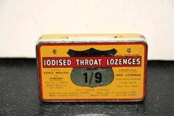 Vintage Sure Shield Iodised Throat Tablets Tin.