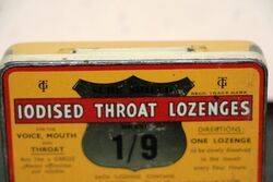 Vintage Sure Shield Iodised Throat Tablets Tin