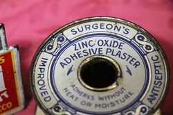 Vintage Surgeonand39s Antiseptic Adhesive Plaster 10 yard Reel