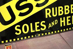 Vintage Sussex Repairs Rubber Soles and Heels Enamel Sign 