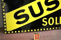 Vintage Sussex Repairs Rubber Soles and Heels Enamel Sign 