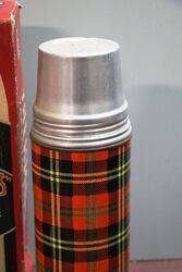 Vintage Tartan THERMOS Vacuum Flask