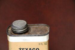 Vintage Texaco Chrome and Metal Polish 8 fl oz Tin