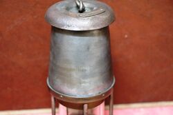 Vintage The Wolf Safety Lamp Ltd Miners Lamp