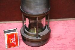 Vintage The Wolf Safety Lamp Ltd Miners Lamp