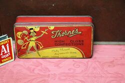 Vintage Thorne's High Class Confections Pictorial Tin.