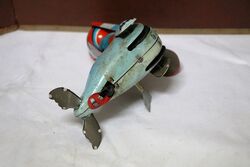 Vintage Tin Plate Toy Circus Seal Wind Up