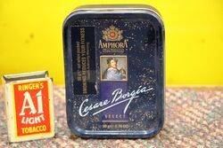 Vintage Tobacco Tin.. Cesare Borgia Tobacco Tin.