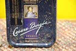Vintage Tobacco Tin Cesare Borgia Tobacco Tin