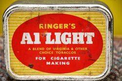 Vintage Tobacco Tin Ringerand39s A1 Light Tobacco Tin