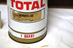 Vintage Total Hermes 40 One Quart Can 