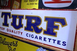 Vintage Turf Cigarettes Pictorial Pegasus Enamel Sign 