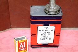 Vintage UNA  SUNCAN Farm Machinery Oil Can