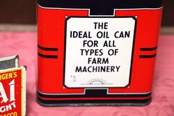 Vintage UNA  SUNCAN Farm Machinery Oil Can