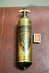 Vintage VALOR Brass Wall Mounted Fire Extinguisher. #