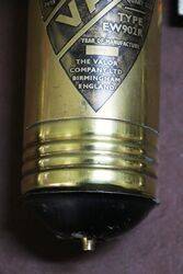 Vintage VALOR Brass Wall Mounted Fire Extinguisher 