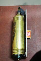 Vintage VALOR Brass Wall Mounted Fire Extinguisher 