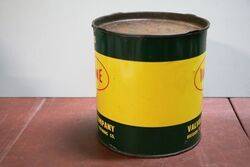 Vintage Valvoline 5 pounds Grease Tin
