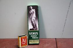 Vintage Venus Perfect Pencils Pictorial Tin Case. 