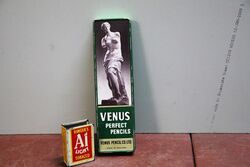 Vintage Venus Perfect Pencils Pictorial Tin Case 