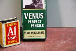 Vintage Venus Perfect Pencils Pictorial Tin Case 