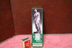 Vintage Venus Perfect Pencils Pictorial Tin Case 