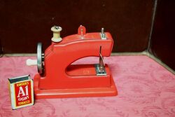 Vintage Vulcan Minor Metal Childs Toy Sewing Machine. 