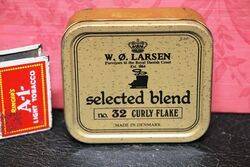Vintage W.O Larsen Selected Blend Tobacco Tin.