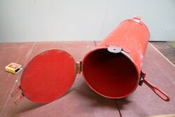 Vintage Wall Hanging FIRE Asbestos Fire Blanket Case