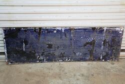 Vintage Walnut Sliced Plug Tobacco Enamel Sign 
