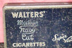 Vintage Walters Medium Navy Cut Cigarettes Tin 
