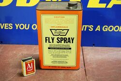 Vintage Watkins Fly Spray Half Gallon Tin.