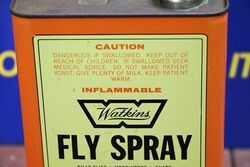 Vintage Watkins Fly Spray Half Gallon Tin