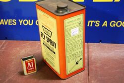 Vintage Watkins Fly Spray Half Gallon Tin