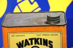 Vintage Watkins Fly Spray Half Gallon Tin