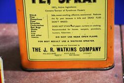 Vintage Watkins Fly Spray Half Gallon Tin