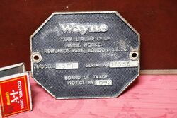 Vintage Wayne Tank & Pump Co Ltd Octagonal Cast Plate.