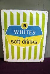 Vintage Whites Soft Drinks Enamel Sign. #
