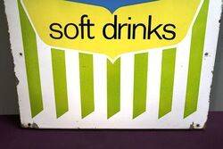 Vintage Whites Soft Drinks Enamel Sign 