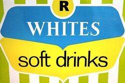 Vintage Whites Soft Drinks Enamel Sign 