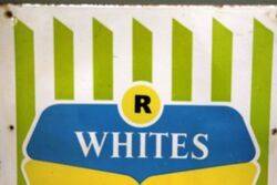 Vintage Whites Soft Drinks Enamel Sign  