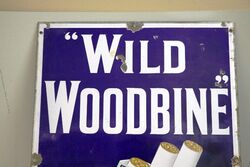 Vintage Wild Woodbine Cigarettes Pictorial Enamel Sign 