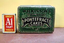 Vintage Wilkinsonand39s Pontefract Cakes Collectors Tin